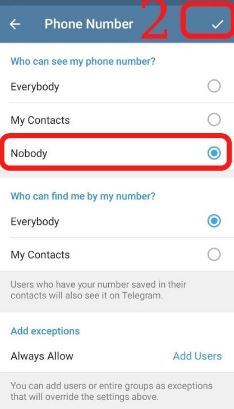 Ẩn số điện thoại trên Telegram4